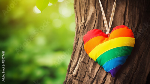 LGBTQ Pride Heart. Heart Shape with LGBT Progress Pride Rainbow Flag