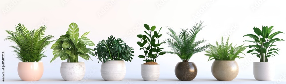 Obraz premium flower pot on a white background
