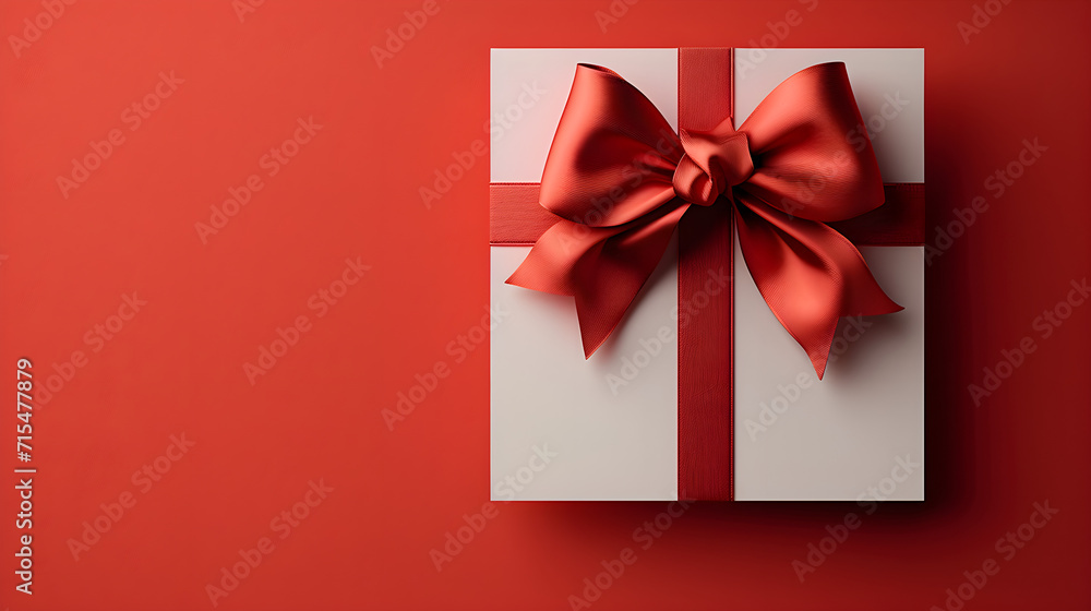 gift box with red ribbon gift box with red ribbon