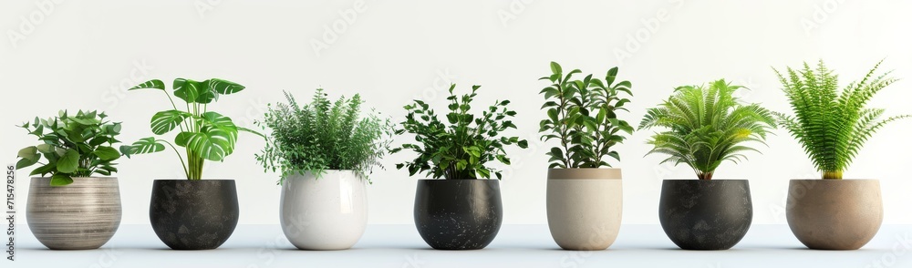 flower pot on a white background