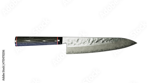 Kitchen knife isolated on transparent background. PNG.