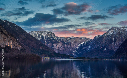 Hallstatter See and mountains in Austria