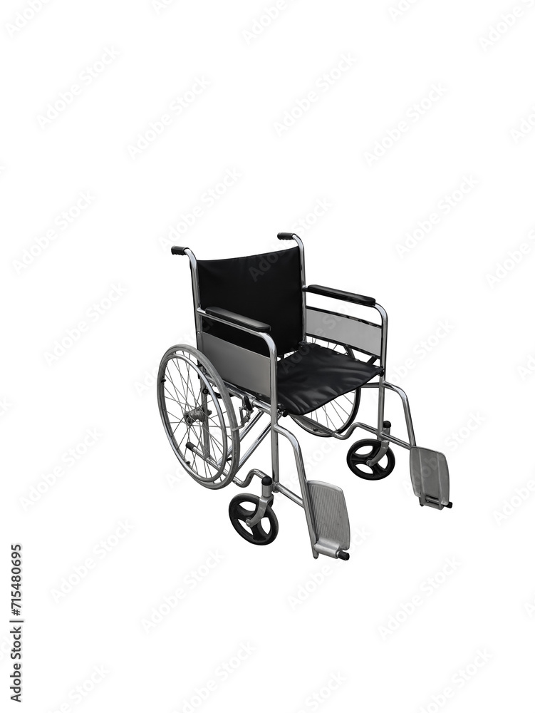 wheelchair isolated on white transparent background