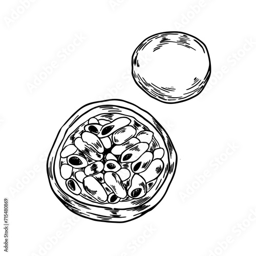Illustration Vecteur Fruit de la passion