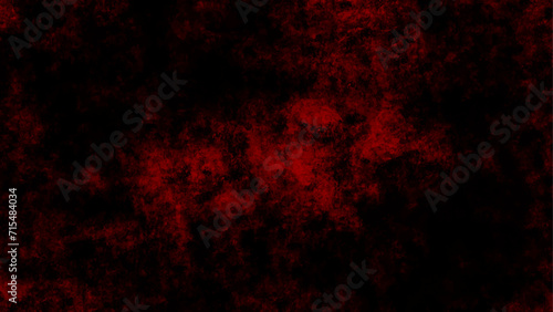 Distressed red grunge texture on dark background, vector