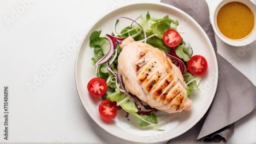 salad with salmon