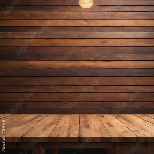 Wooden table product background