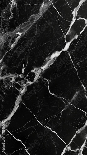 Black marble texture. Generative AI