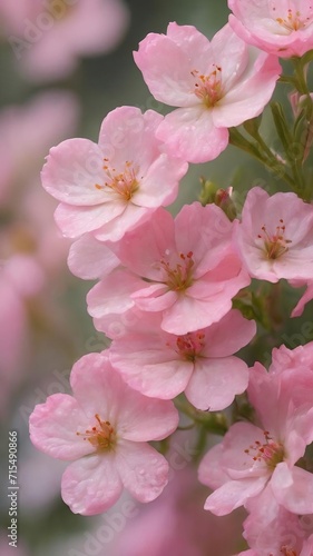 Beautiful tender gentle delicate flower background with small pink flowers. horizontal. copy space.