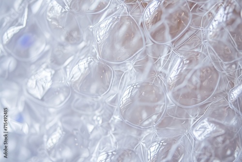bubbles are transparent, round, and shiny with light reflecting off their surfaces