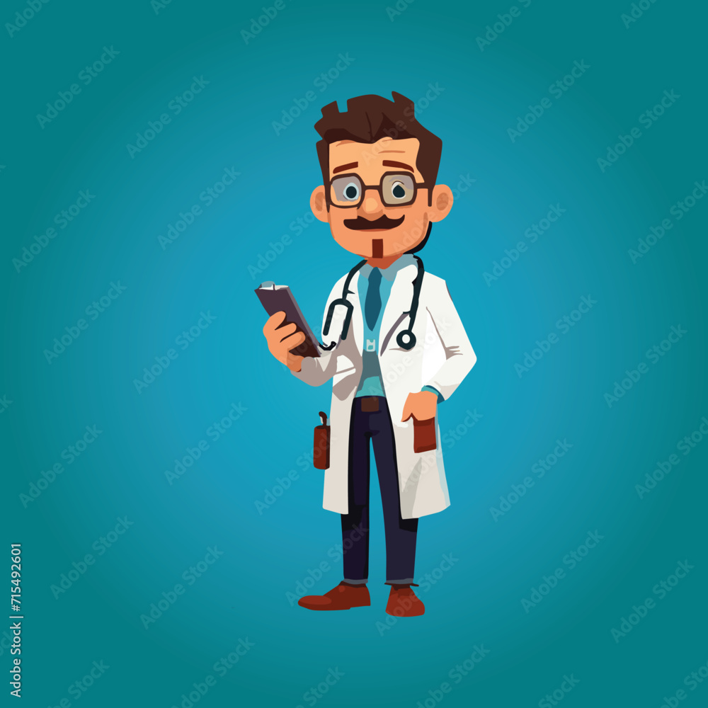 Doctor Flat Character Design
