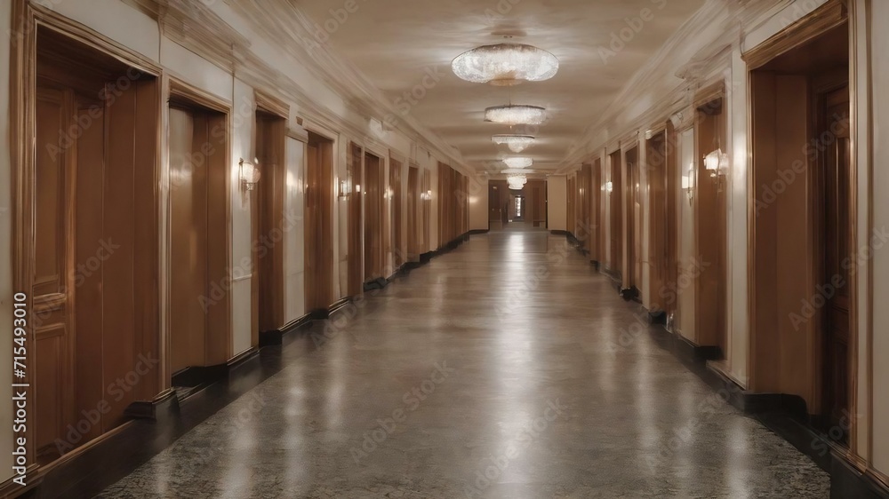Naklejka premium Defocused corridor