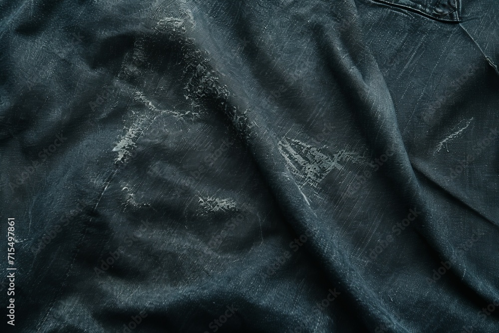 Fototapeta premium close-up of a piece of worn and faded denim fabric