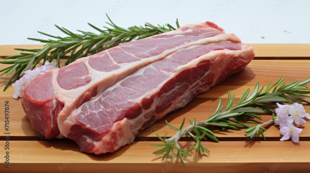Raw lamb loin roast like this UHD wallpaper Raw lamb loin roast like this UHD wallpaper