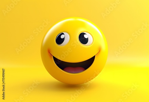 A cheerful yellow smiley face emoticon representing the joy and positivity