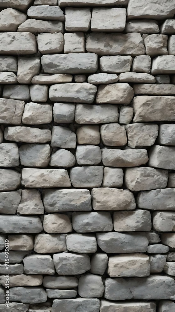 Surface white wall of stone wall gray tones