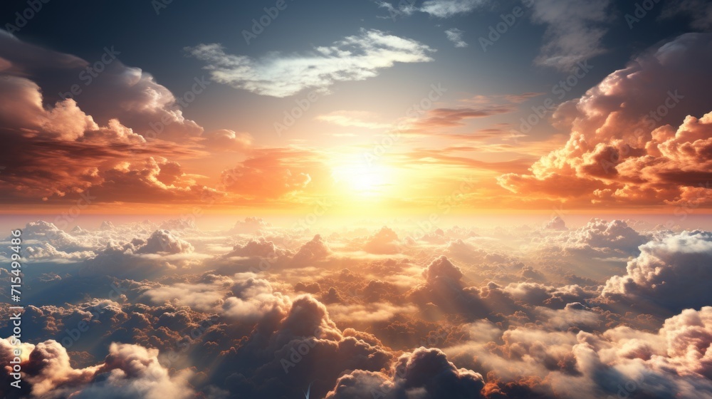 Realistic sky firmament air gradiation UHD wallpaper