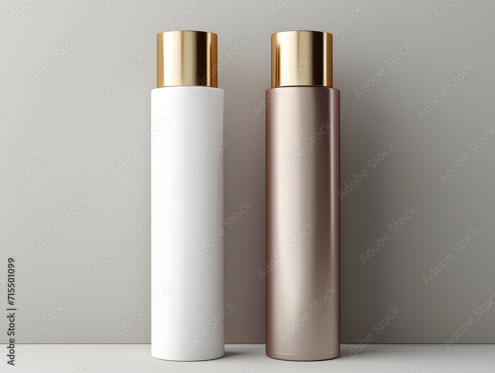 3D blank cosmetic product packaging mockup 3D blank cosmetic product packaging mockup