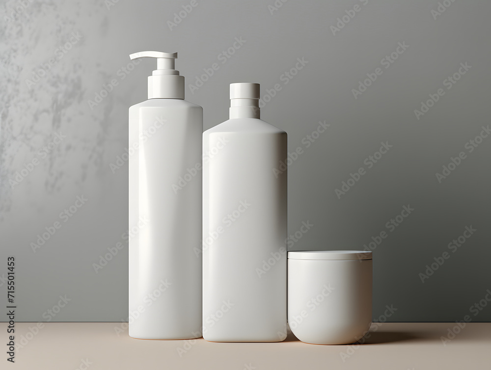3D blank cosmetic product packaging mockup 3D blank cosmetic product packaging mockup