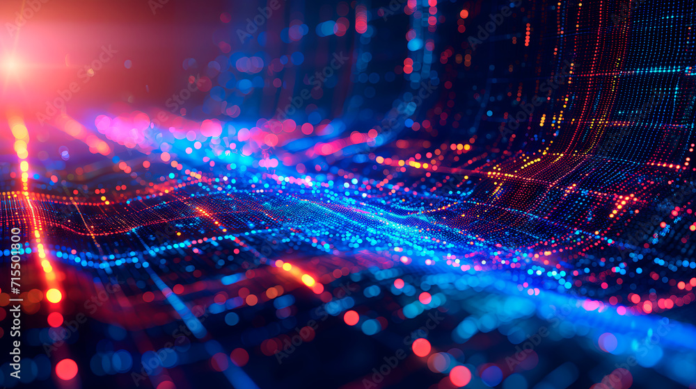 Abstract tech data network with glowing nodes, digital connectivity. Wallpaper or background texture.
Abstract tech data network with glowing nodes, digital connectivity. Wallpaper or background texture.