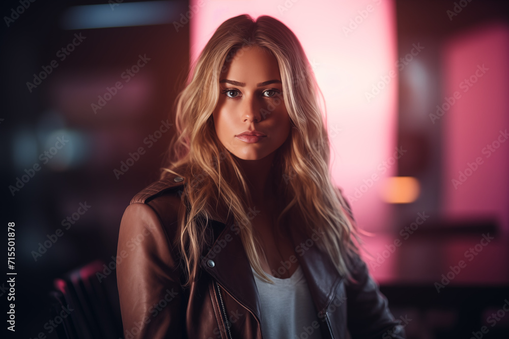 Fototapeta premium International Women's Day. Portrait of young beautiful woman
