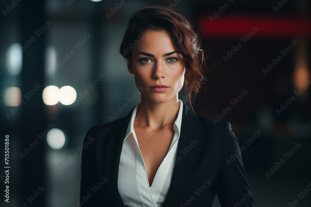 Obraz premium International Women's Day. Portrait of young beautiful woman