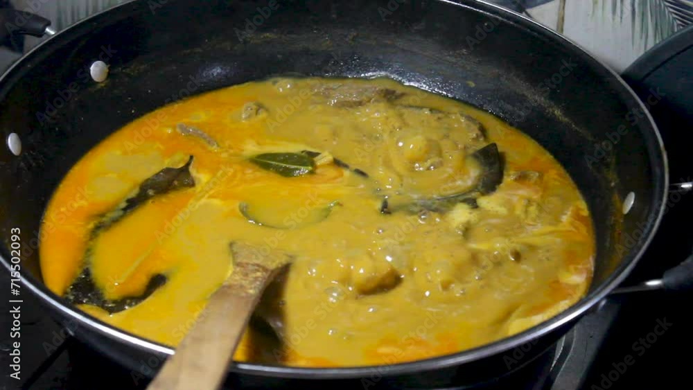 boiling, cooking the spice boiling, cooking the spice