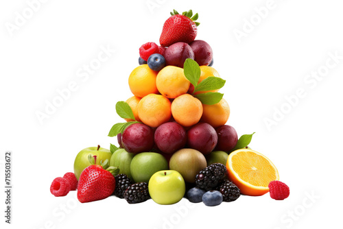 Fresh Fruit Tower Isolated On Transparent Background © Cool Free Games