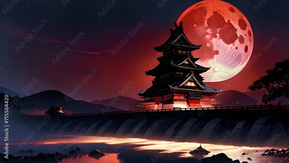 Japanese background, landscape, wallpaper, pc wallpaper, Asian wallpaper 