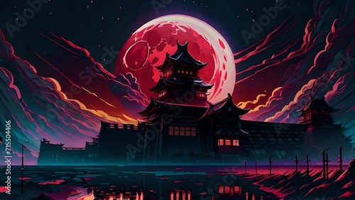 Japanese background, landscape, background, pc wallpaper, Asian wallpaper 