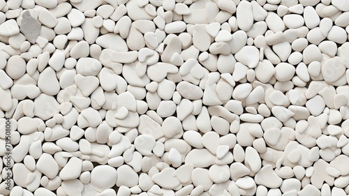 a seamless texture of ceramic with grout joints, highlighting the intricate details and craftsmanship in a white terrazzo finish adorned with pebble stones. SEAMLESS PATTERN. SEAMLESS WALLPAPER. photo