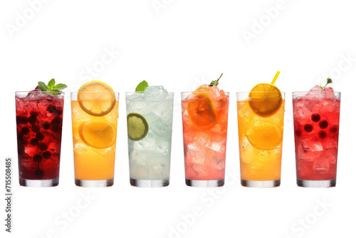 Spectacular Spice Mocktail Isolated On Transparent Background