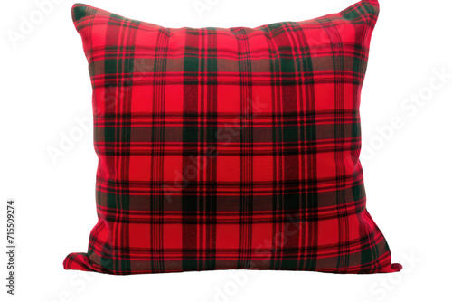 Classics Tartan Cushion Cover Isolated On Transparent Background