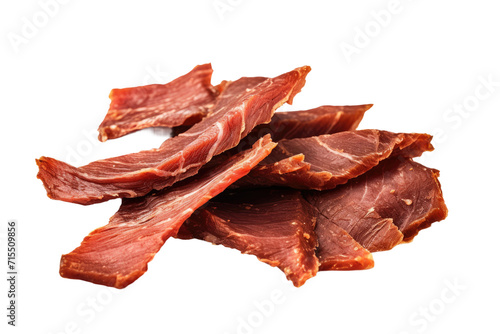 Bold Flavors in Turkey Jerky Isolated On Transparent Background