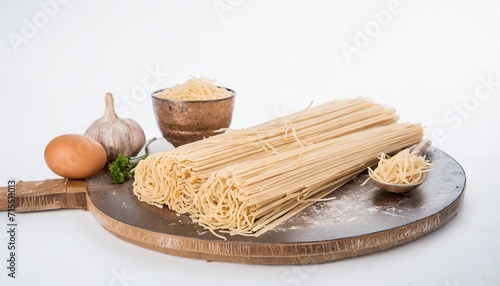 food ingredients raw noodles
