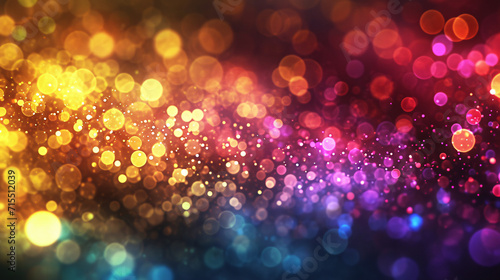 Abstract glittering lights with a gradient.