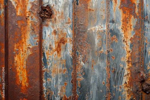 rust is prominent and has created a textured pattern across the surface