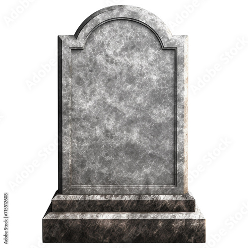 RIP Tombstone Gravestone Isolated Transparent, Generative AI