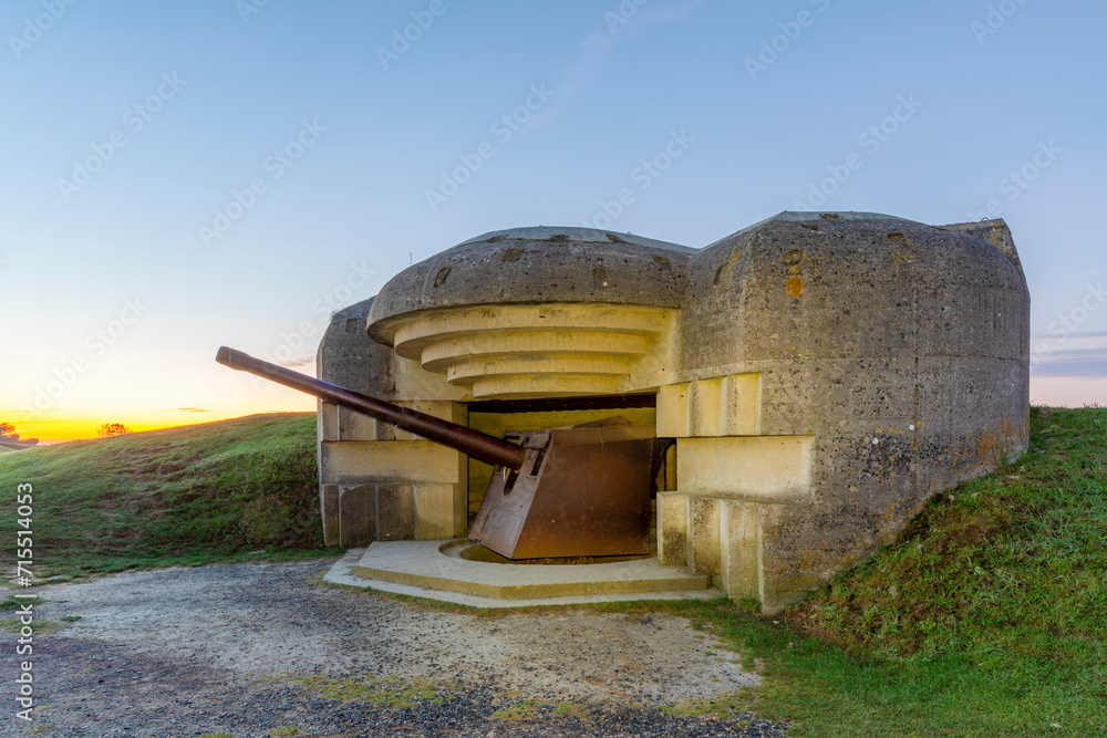 The German Artillery Battery at Longues-sur-Mer, Longues-sur-Mer, Normandy The German Artillery Battery at Longues-sur-Mer, Longues-sur-Mer, Normandy