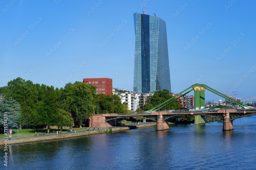 European Central Bank Building in the banking district, Frankfurt am Main, Hesse European Central Bank Building in the banking district, Frankfurt am Main, Hesse