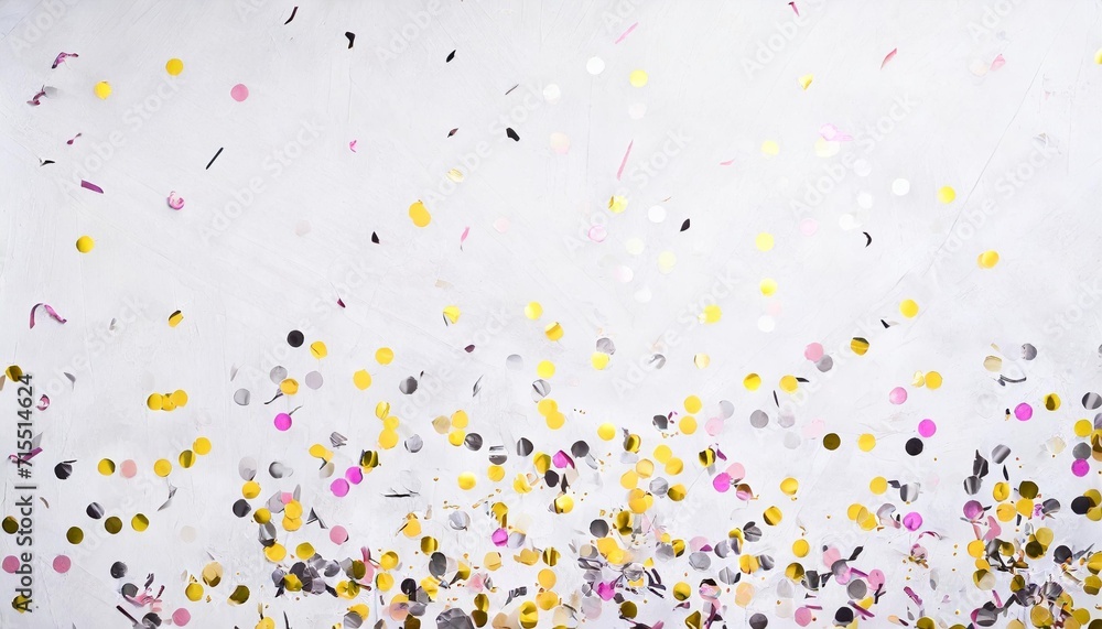 confetti on a white background festive concept perfect place for your design