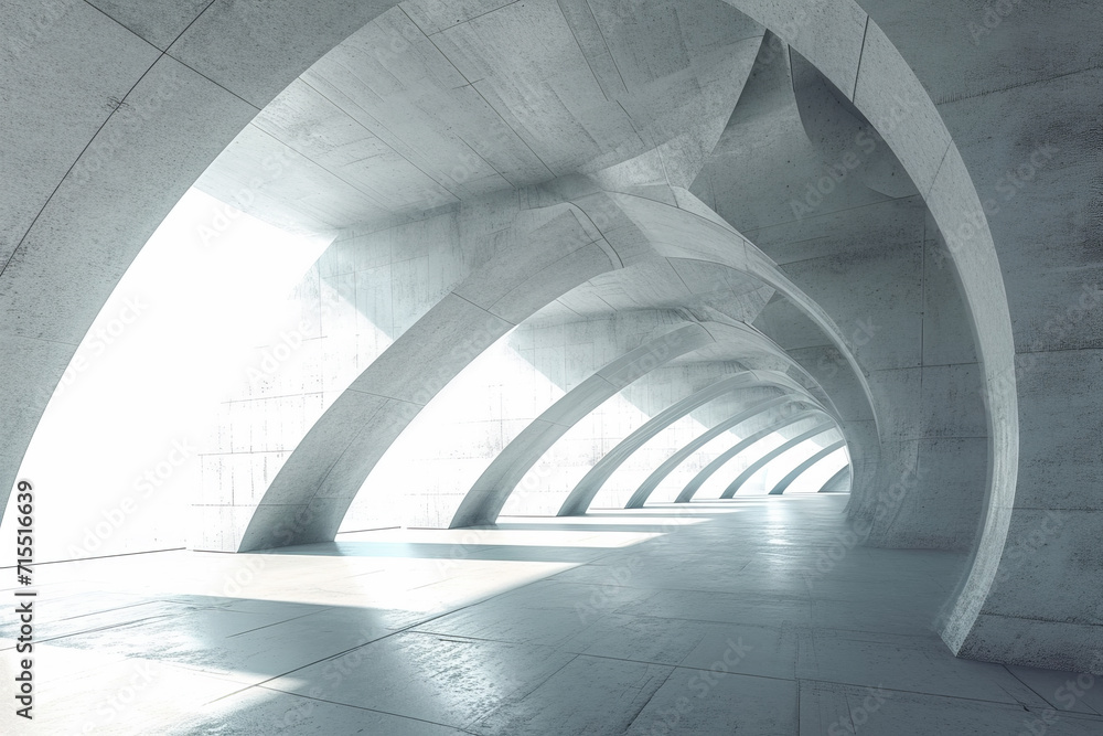 Obraz premium Underground building space.