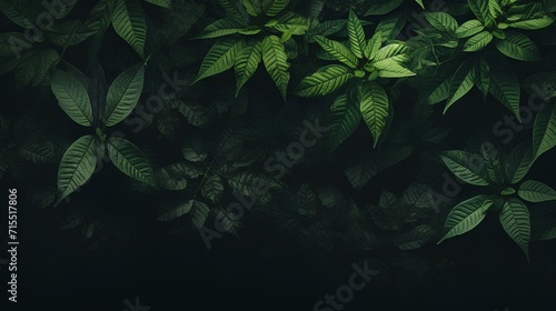 green leaves frame