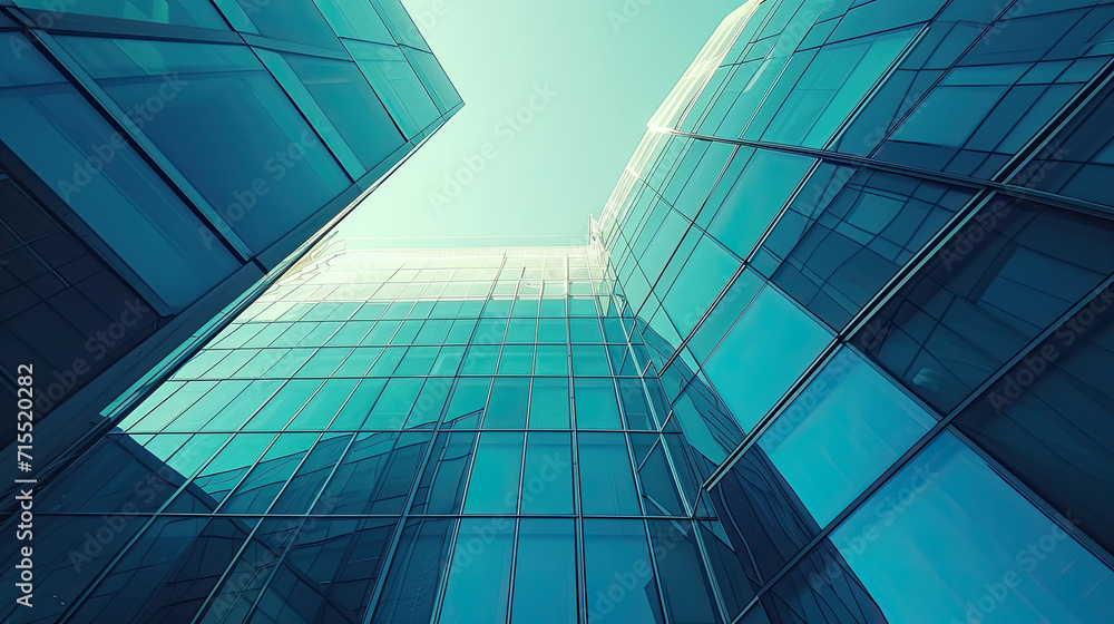 Obraz premium Modern office building. Architectural details of modern building. Business background