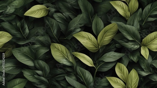 Fresh Foliage Background, generative, AI