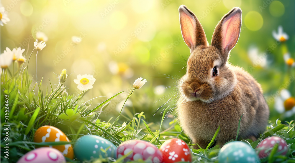 photo of Easter bunny with gun at the ready looks into the camera