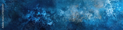 Blue grunge marble texture banner