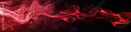 Black background with red smoke