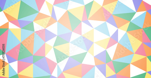 Wallpaper Mural Modern Colorful Geometric Shape Pattern. Abstract Polygon Background. Technology Banner Wallpaper. Vector Illustration Torontodigital.ca