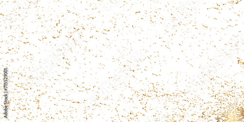 Abstract doted and confetti golden glitter and zigzag ribbon particles splatter on transparent background. Luxury golden glitter confetti that floats down falling bokeh celebration background.